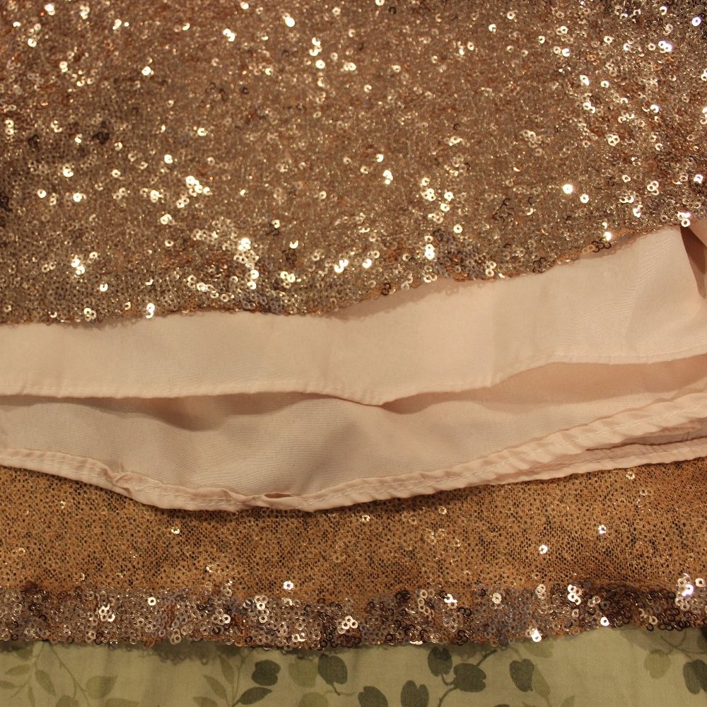 Christina Wu rose gold sequin gown - Picture 6 of 9